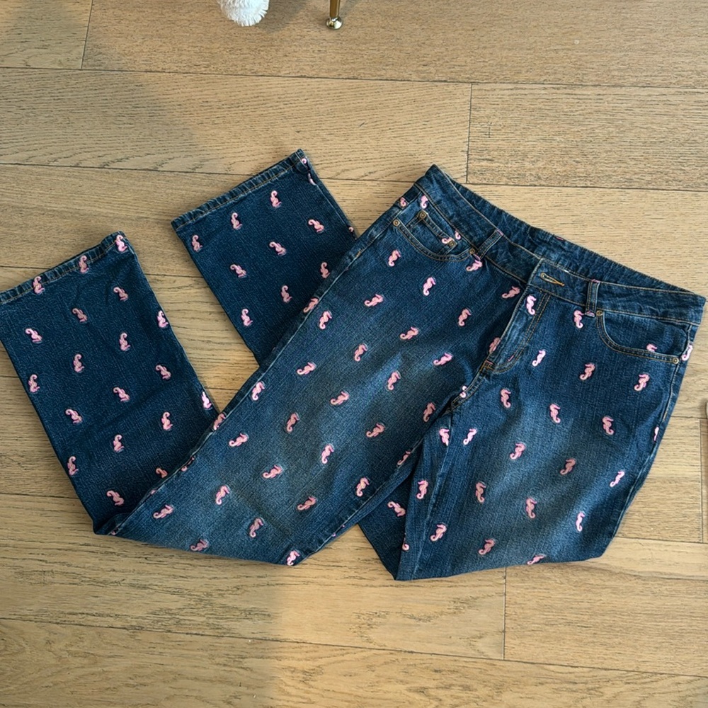 Lily Pulitzer Seahorse jeans